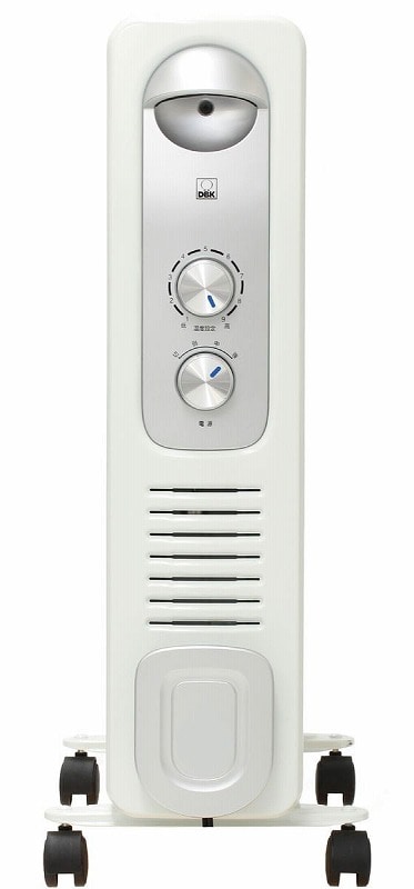DBK オイルヒーター1000W 3~7畳用 DRC1009WS 1台(ご注文単位1台)【直送品】
