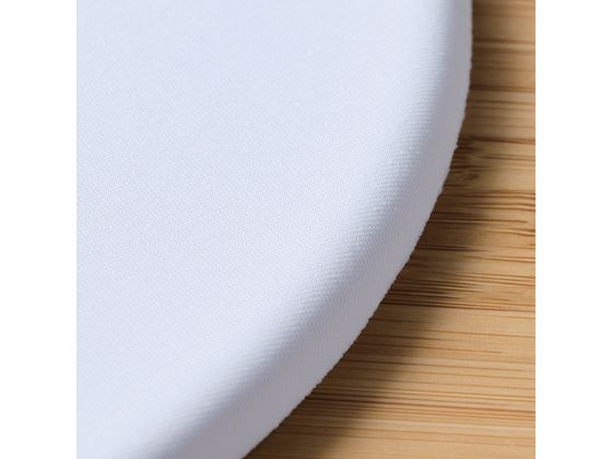 エレコム しろちゃんマウスパッド 丸型 ホワイトフェイス MP-FC01WF 1個(ご注文単位1個)【直送品】