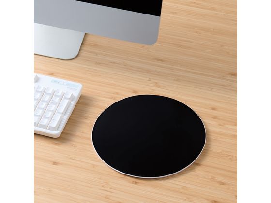 エレコム しろちゃんマウスパッド 丸型 ホワイトフェイス MP-FC01WF 1個(ご注文単位1個)【直送品】