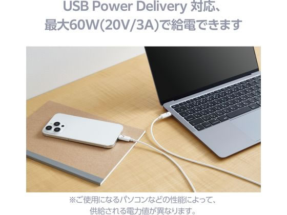エレコム Type-Cケーブル 2.0m フェイス MPA-CCF20WF 1個(ご注文単位1個)【直送品】