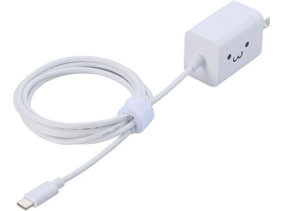 エレコム Type-C充電器 一体型 1.5m シロチャン MPA-ACCP6920WF 1個（ご注文単位1個）【直送品】