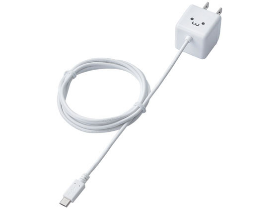 エレコム AC充電器 1.8A microB1.5m一体型 MPA-ACMBC152WH 1個（ご注文単位1個）【直送品】