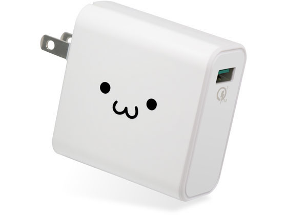 エレコム AC充電器 USB1ポート QC3.0対応 MPA-ACUQ01WF 1個（ご注文単位1個）【直送品】
