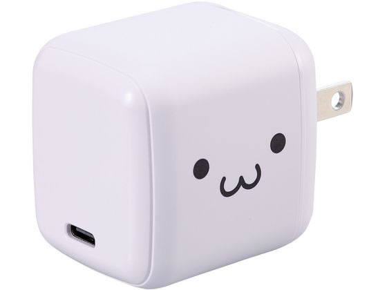 エレコム USB充電器 C×1 65W フェイス MPA-ACCP8565WF 1個（ご注文単位1個）【直送品】