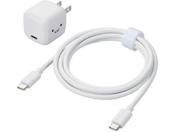 エレコム AC充電器 ケーブル付 20W MPA-ACCP7620WF 1個（ご注文単位1個）【直送品】