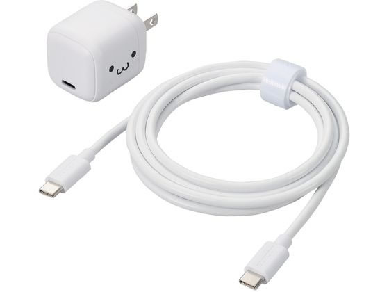 エレコム AC充電器 ケーブル付 30W MPA-ACCP8130WF 1個（ご注文単位1個）【直送品】