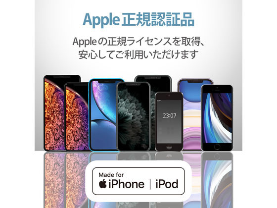 エレコム AC充電器 Lightningケーブル一体 1.5m MPA-ACL02WF 1個（ご注文単位1個）【直送品】