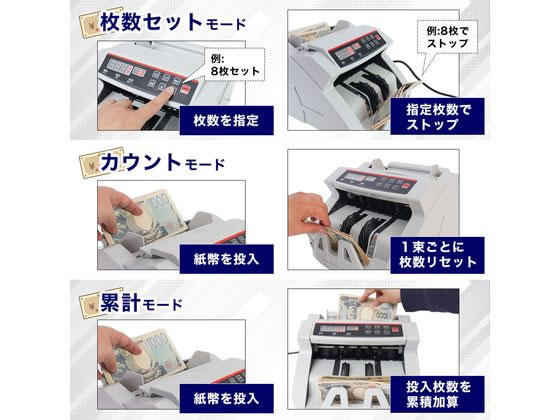 THANKO 電動オート紙幣カウンター SHEC25SWH 1台(ご注文単位1台)【直送品】