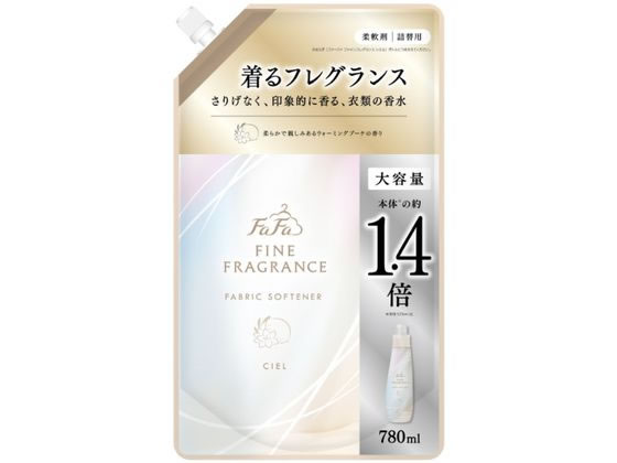NSファーファJ ファインフレグランス 柔軟剤 シエル 780mL 詰替 1個（ご注文単位1個）【直送品】