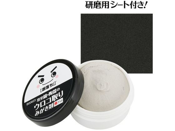 レック 激落ちくん 鏡のみがき剤 クエン酸プラス 研磨用シート付 1個(ご注文単位1個)【直送品】