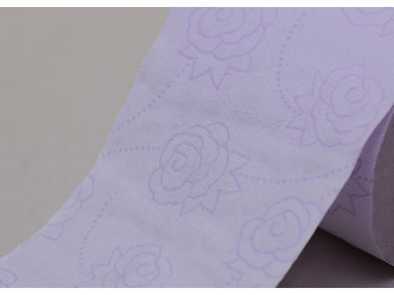 春日製紙 薔薇のおもてなし パープル ダブル 37.5m 8R*12 1箱（ご注文単位1箱）【直送品】
