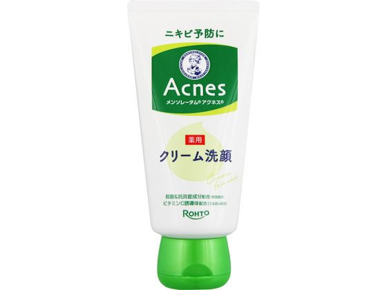 ロート製薬 メンソレータムアクネス薬用 クリーム洗顔 130g 1個（ご注文単位1個）【直送品】