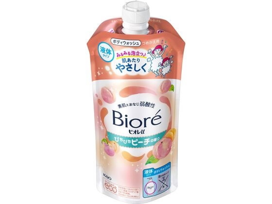 KAO ビオレu ぴちぴちピーチの香り つめかえ用 320mL 1個（ご注文単位1個）【直送品】