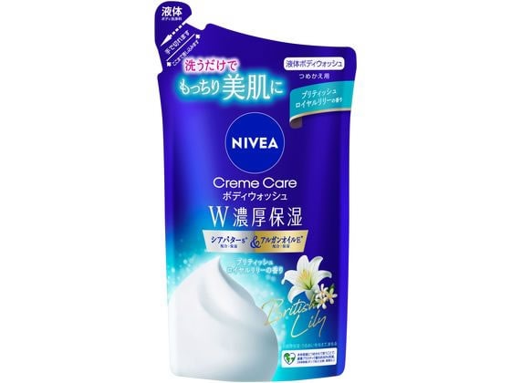 KAO ニベア クリームケアボディウォッシュ ロイヤルリリーの香り 替 340mL 1個（ご注文単位1個）【直送品】
