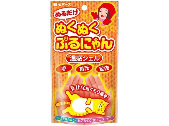 白元アース ぬくぬくぷるにゃん 温感ジェル 30g 1本（ご注文単位1本）【直送品】