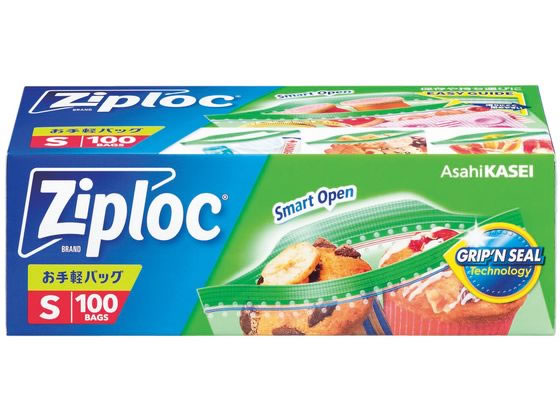 旭化成 ジップロック お手軽バッグ S 100枚 1箱（ご注文単位1箱）【直送品】