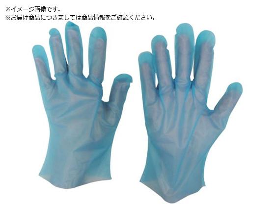 シンガー ポリスリム手袋 箱入ブルー 100枚入 M LPE0183SEBBM (ご注文単位)【直送品】