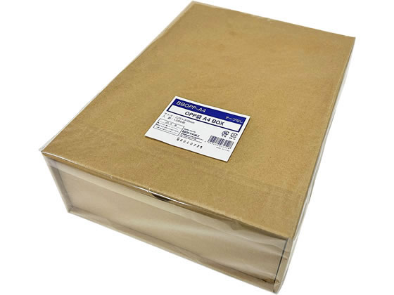 今村紙工 箱入りOPP袋 A4 テープなし 1000枚 BBOPP-A4 （ご注文単位）【直送品】