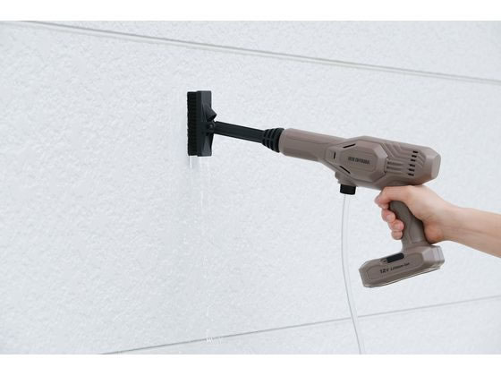 アイリスオーヤマ 充電式ハンディーウォッシャー ペールブラウン JHW-102 （ご注文単位）【直送品】