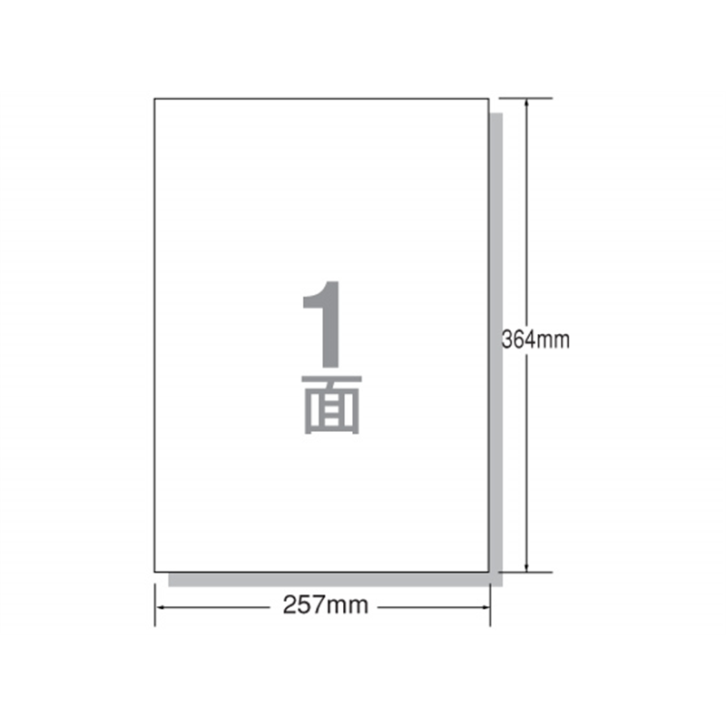 エーワン レーザー用ラベルB4 ノーカット 100枚 28432 1袋（ご注文単位1袋）【直送品】