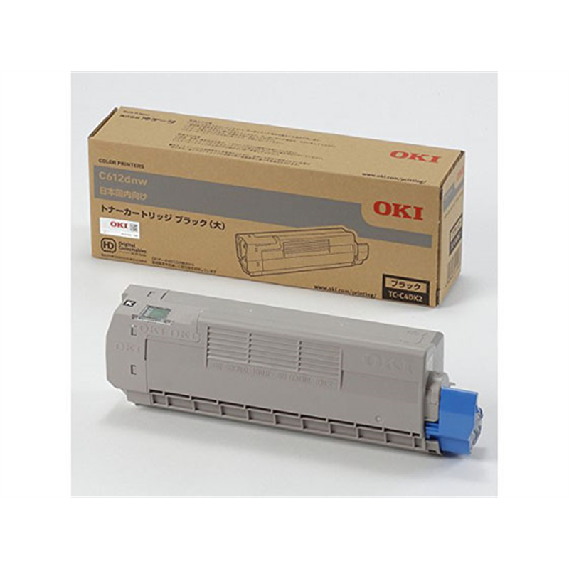 OKI トナーカートリッジ 大 ブラック TC-C4DK2 1本（ご注文単位1本）【直送品】