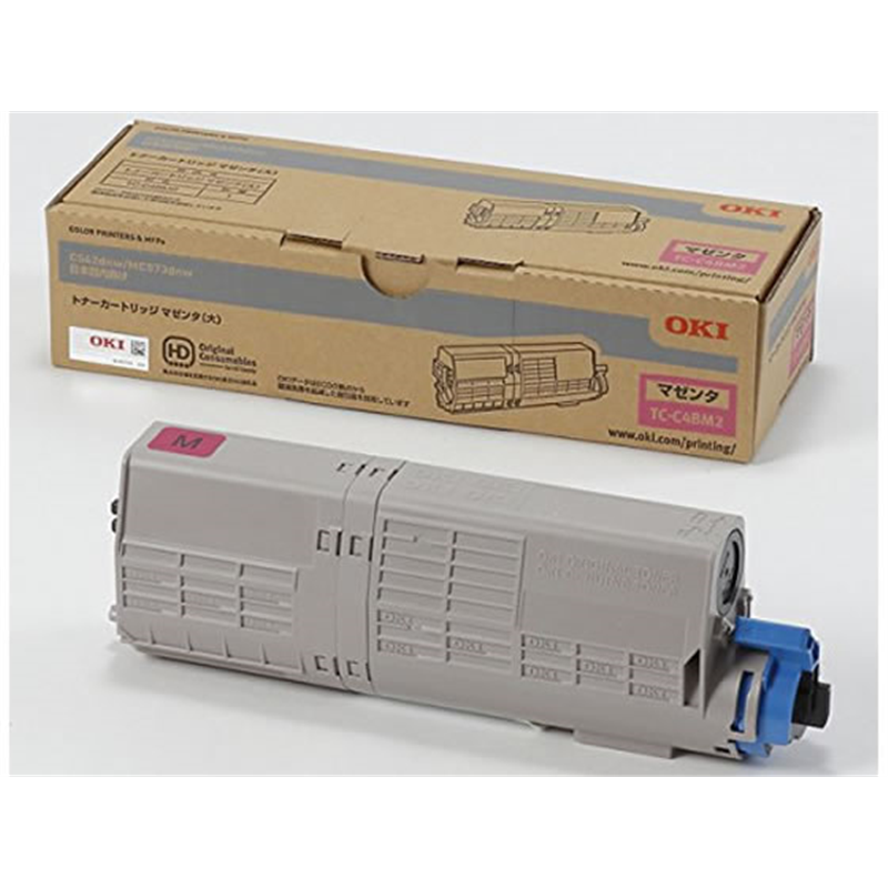 OKI トナーカートリッジ 大 マゼンタ TC-C4BM2 1本（ご注文単位1本）【直送品】
