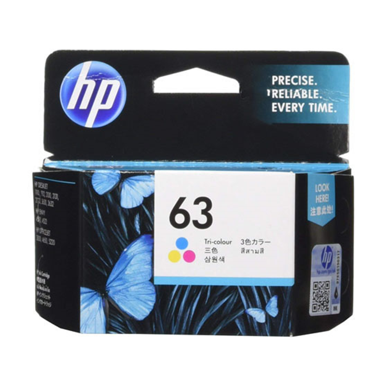 HP hp 63 インクカートリッジ カラー F6U61AA 1個（ご注文単位1個）【直送品】