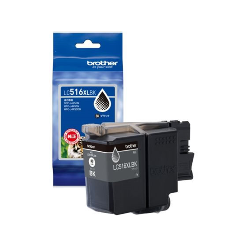 ブラザー 純正インクカートリッジ 大容量ブラック LC516XLBK 1個（ご注文単位1個）【直送品】
