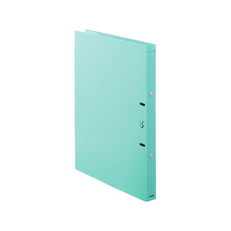 プラス たすけあ 利用者カルテリングファイル A4タテ 背幅24.5 ブルー 1冊（ご注文単位1冊）【直送品】