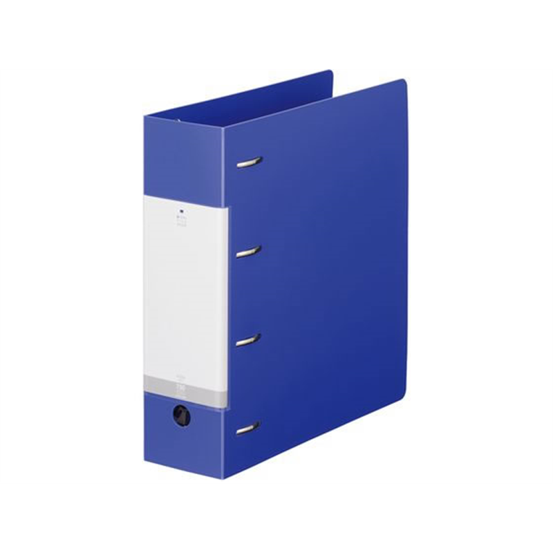 リヒトラブ リクエスト D型リングファイル A4 青 G1290-8 1冊（ご注文単位1冊）【直送品】