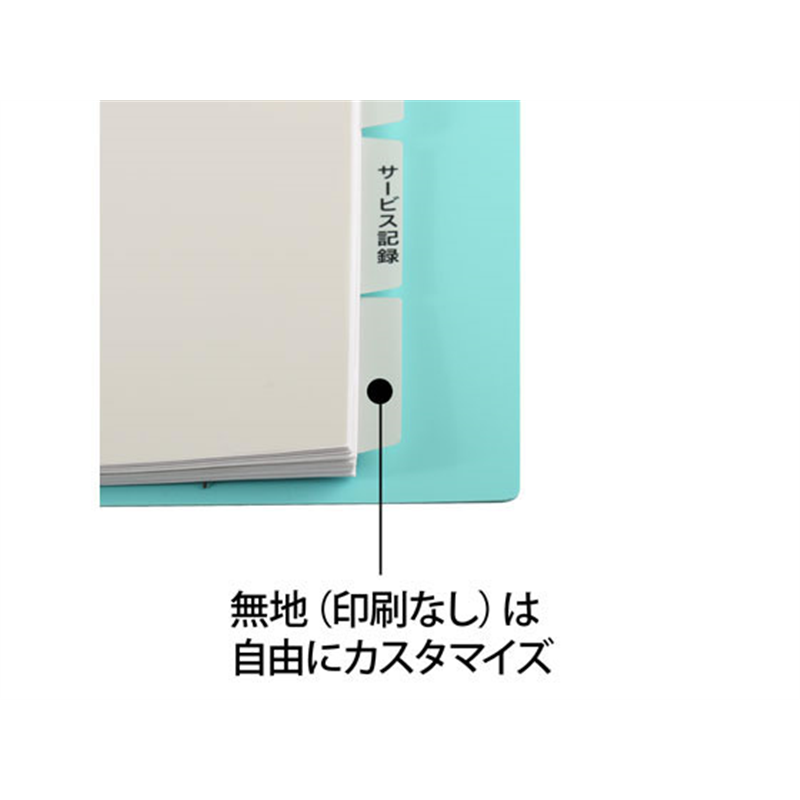 プラス たすけあ 利用者カルテ用インデックス 5山×2 98-078 1組（ご注文単位1組）【直送品】