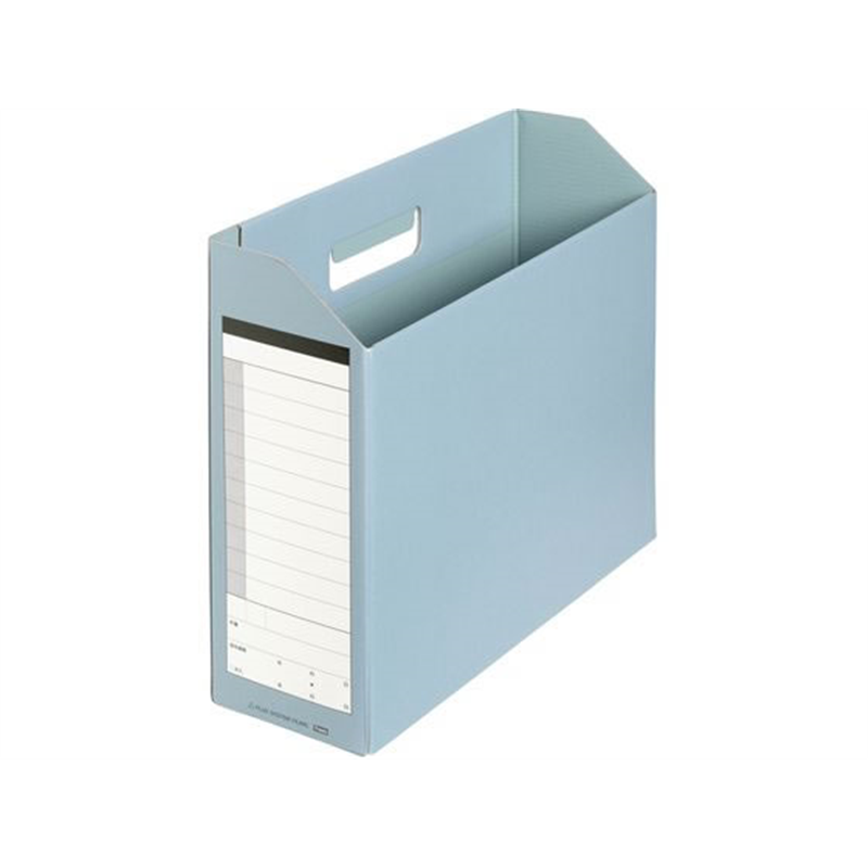 プラス ボックスファイル A4 ダンボックス 背幅100mm ブルー 87-531 1冊（ご注文単位1冊）【直送品】