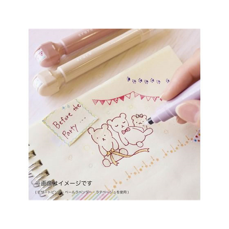 クツワ スタンプペン オリーブグリーン DE017GR 1本（ご注文単位1本）【直送品】