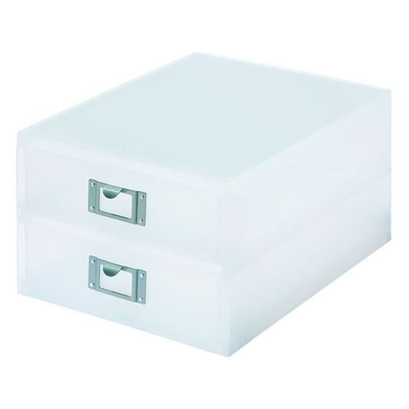 ライクイット A4ファイルユニット 2段 ホワイト 1個（ご注文単位1個）【直送品】