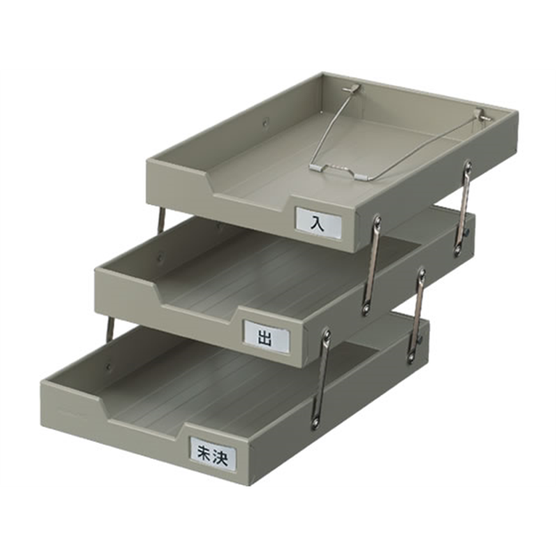 コクヨ スチールトレー A4縦 3段 ST-3M 1台（ご注文単位1台）【直送品】