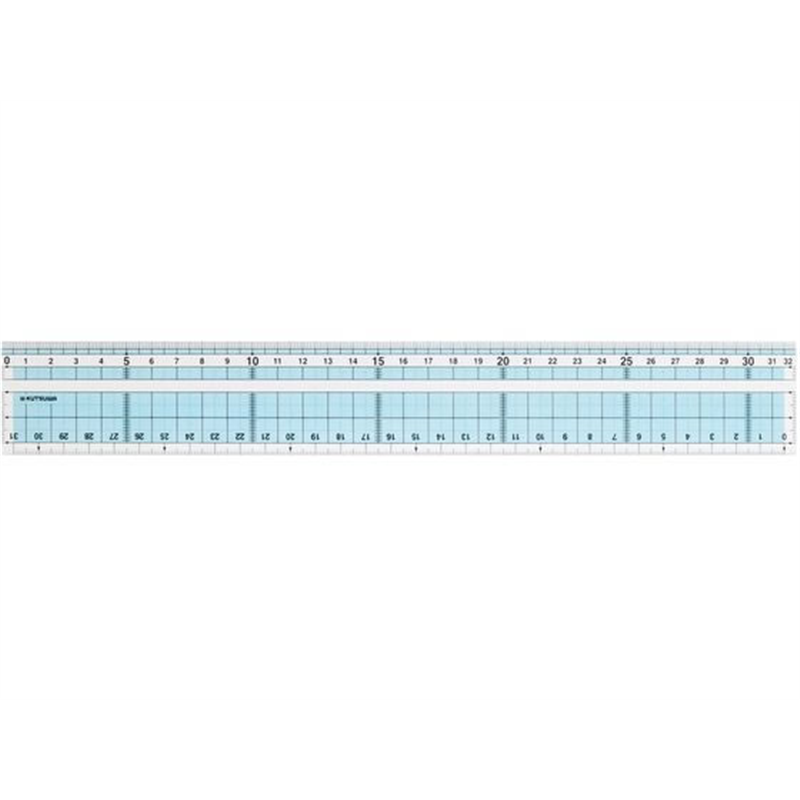 クツワ つや消し直線定規 32cm KB048 1個（ご注文単位1個）【直送品】