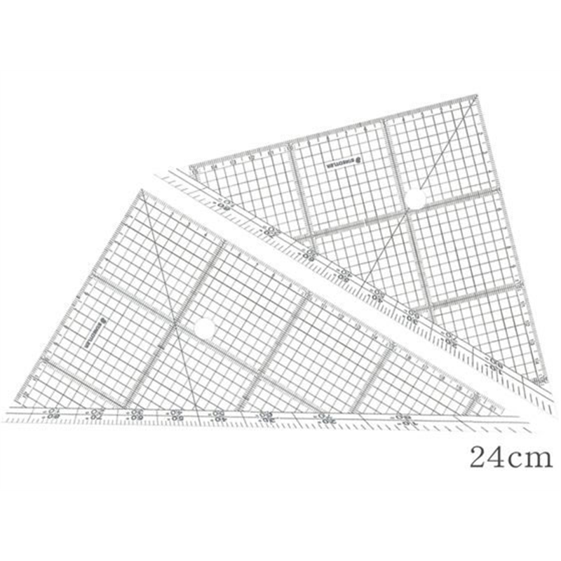 ステッドラー レイアウト用方眼三角定規 24cm 966 24 1組（ご注文単位1組）【直送品】