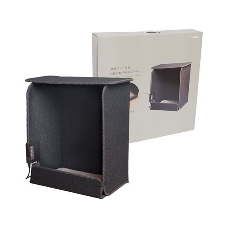 THANKO 消臭マット付き6面大型パネルヒーター PNLH25HBK 1個（ご注文単位1個）【直送品】