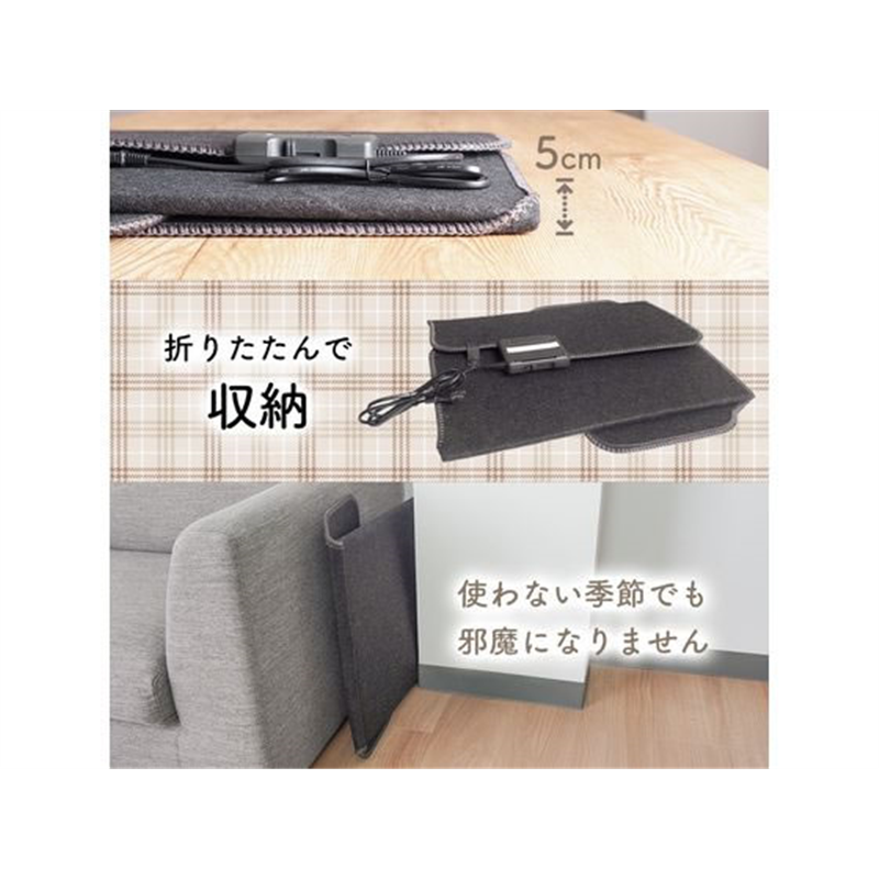 THANKO 消臭マット付き6面大型パネルヒーター PNLH25HBK 1個（ご注文単位1個）【直送品】