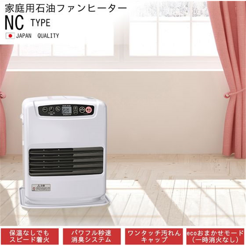 ダイニチ 石油ファンヒーター 5Lタンク NCタイプ 3.2KW FW-3225NC-W 1台（ご注文単位1台）【直送品】