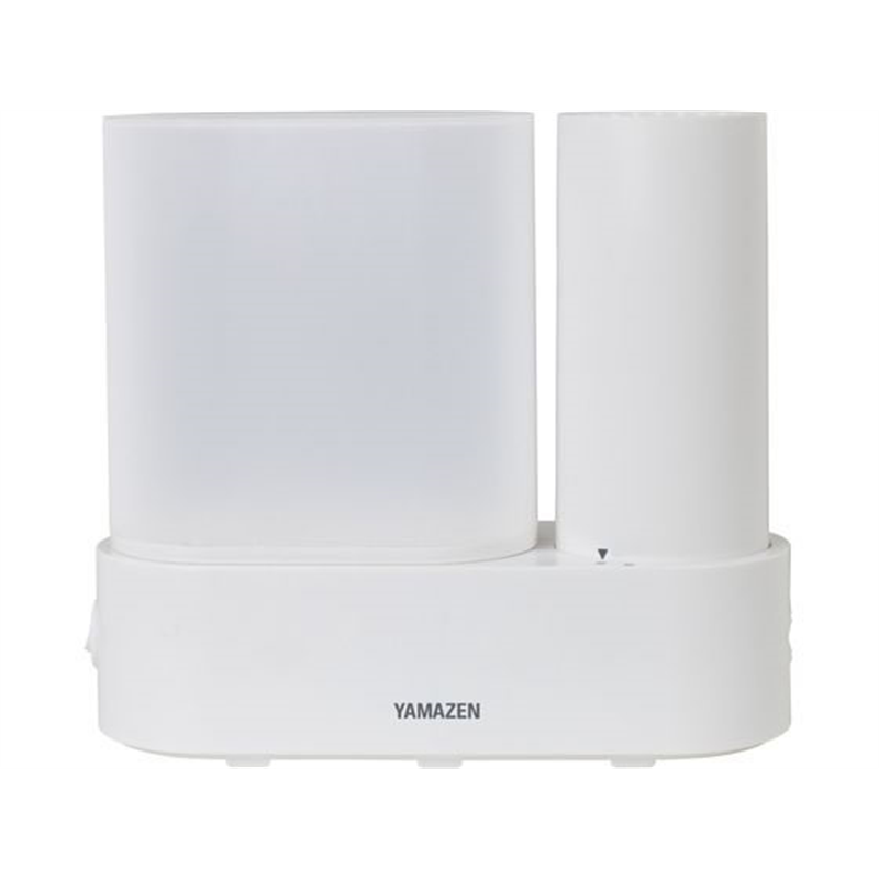 YAMAZEN パーソナルスチーム式加湿器 1.5L ホワイト KS1-J15-W 1台（ご注文単位1台）【直送品】