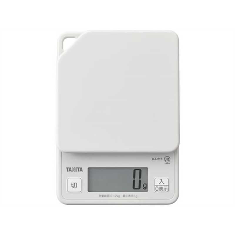 タニタ デジタルクッキングスケール 2kg グレー KJ213HGY 1台（ご注文単位1台）【直送品】