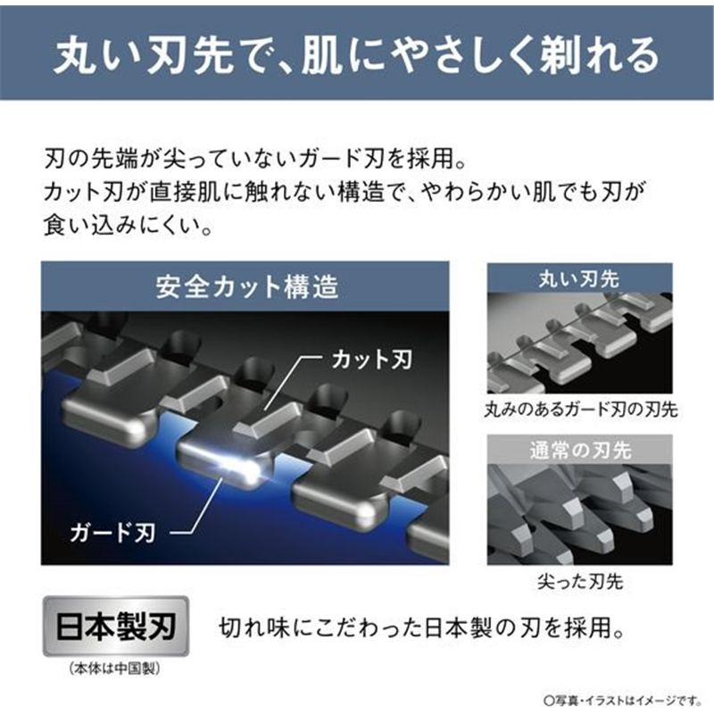 Panasonic ボディトリマー ダークネイビー ER-GK23-A 1台（ご注文単位1台）【直送品】