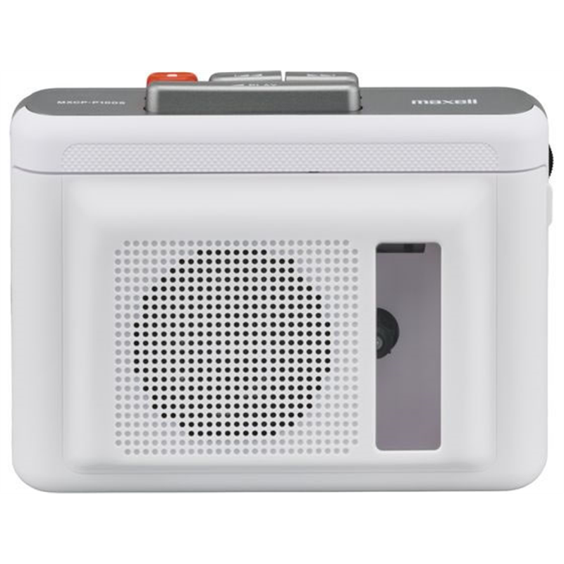 マクセル スピーカー付きポータブルカセットプレーヤーMXCP-P100SWH 1台（ご注文単位1台）【直送品】
