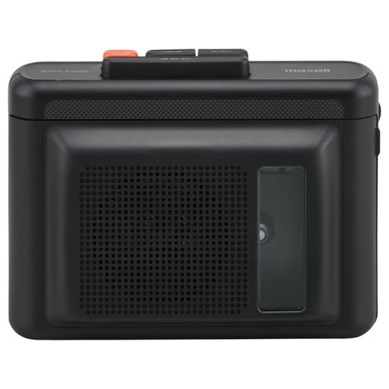 マクセル スピーカー付きポータブルカセットプレーヤーMXCP-P100SBK 1台（ご注文単位1台）【直送品】