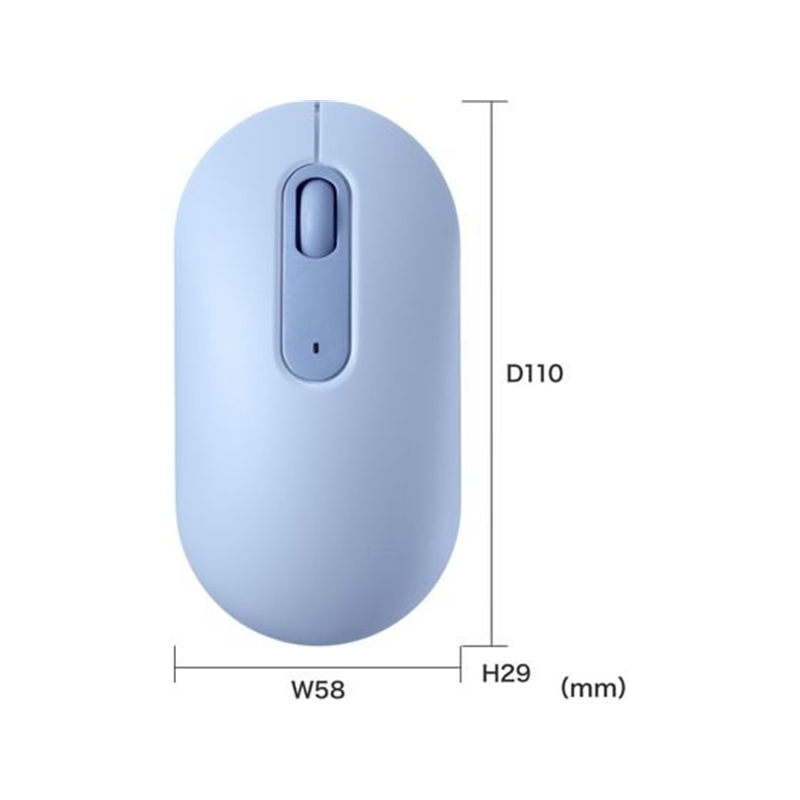 サンワサプライ 静音Bluetoothマウス ブルー MA-BBS333BL 1個（ご注文単位1個）【直送品】