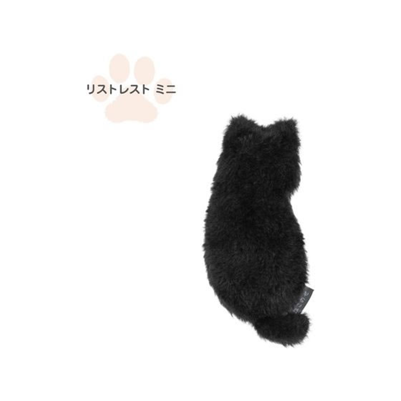 ナカバヤシ ねこのせ リストレスト ミニ 黒ネコ NNS-WR01BK 1個（ご注文単位1個）【直送品】