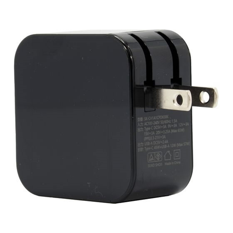 STARLIGHT USB充電器 PD65W ブラック SK-CH1A1CPD65BK 1個(ご注文単位1個)【直送品】