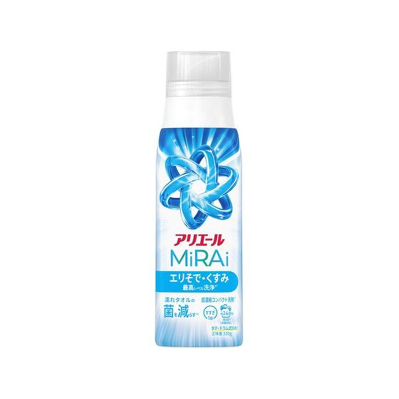 P&G アリエールミライ 洗浄プラス 本体 330g 1個（ご注文単位1個）【直送品】