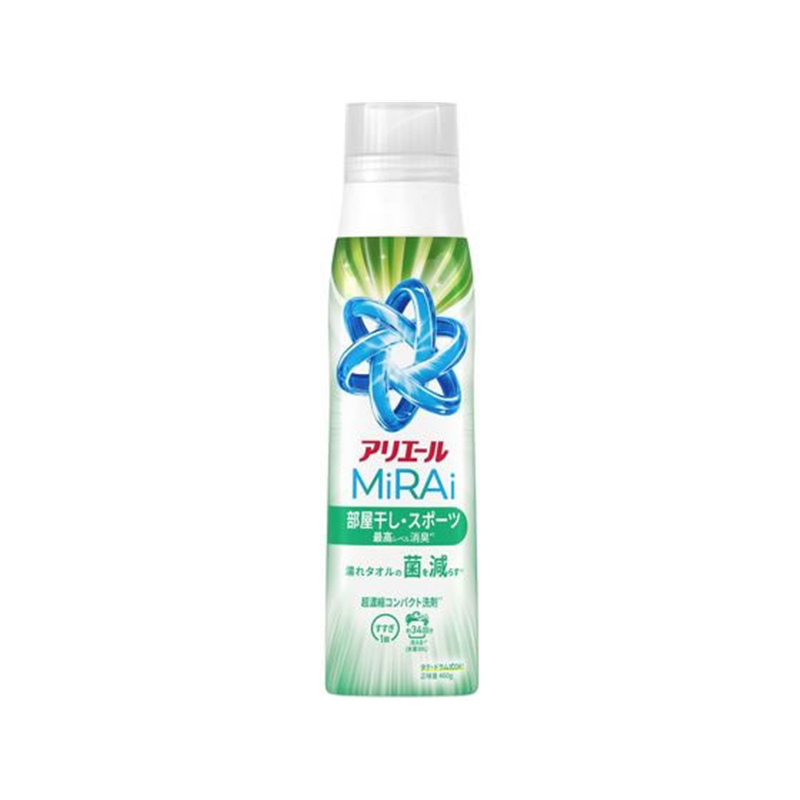 P&G アリエールミライ 消臭プラス 部屋干し 本体 大 460g 1個(ご注文単位1個)【直送品】